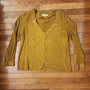 Vincetta Mustard Long Sleeve Top